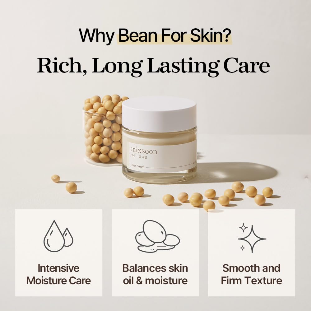 mixsoon Bean Glass Skin Duo Set Bean Essence 50ml + Bean Cream 50ml