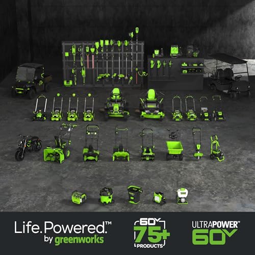 Greenworks 60V 30" Tractor, (4) 8.0Ah + Wall Charger