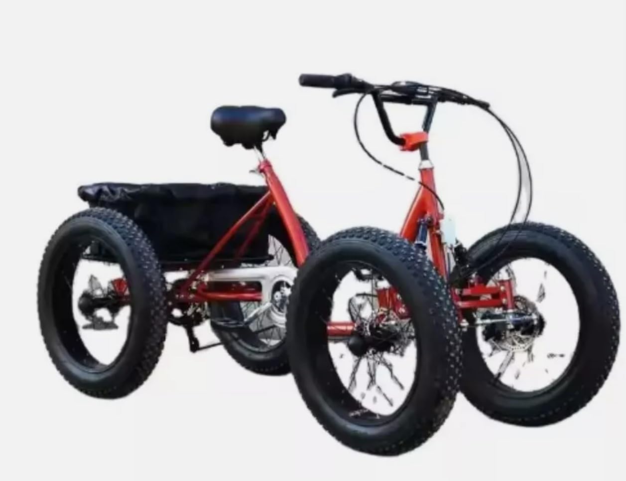 Lightweight Fat Tire 6 Speed Pedal 4 Wheel Off Road Quad Bike Bicycle