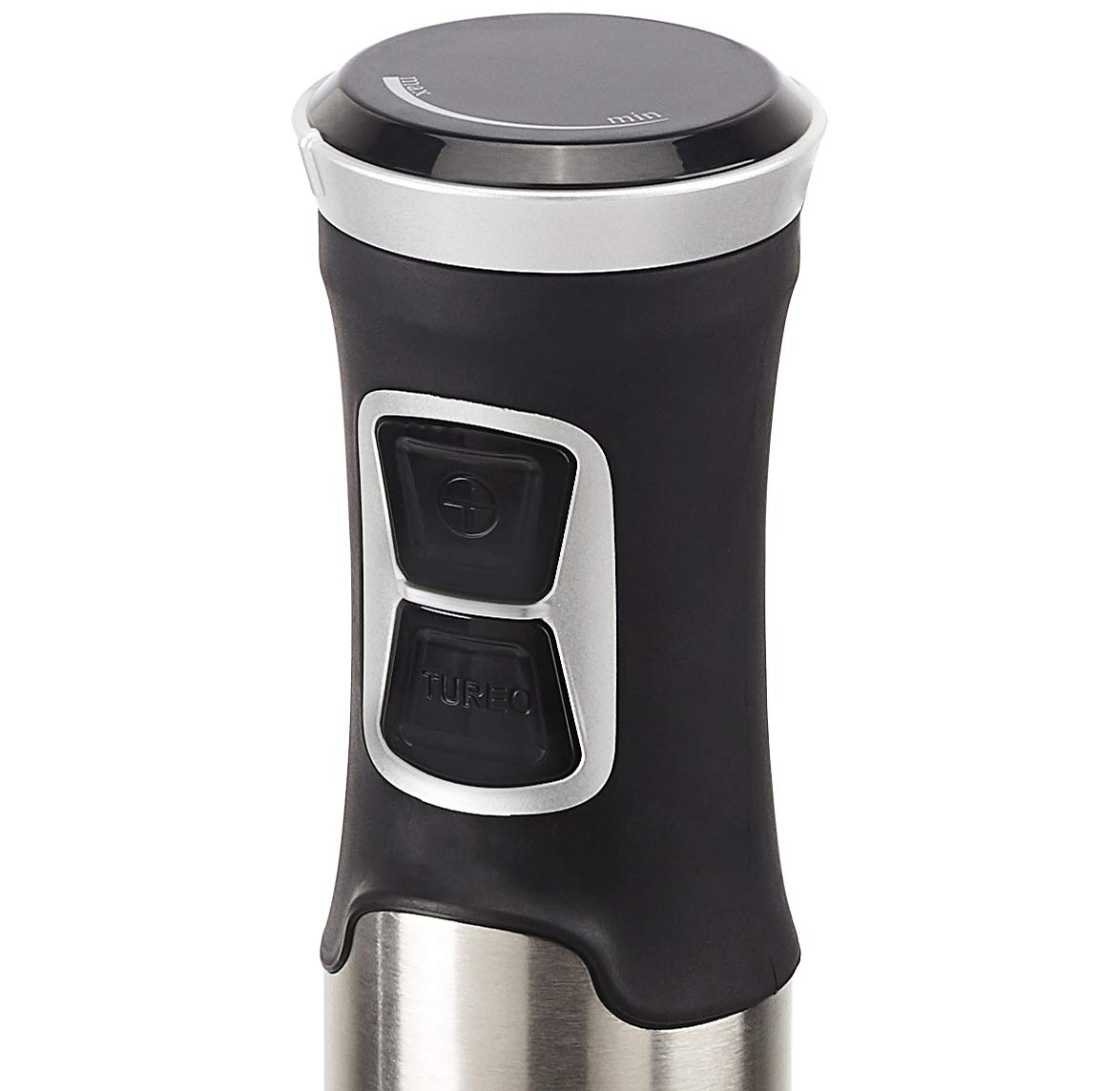 Amazon Basics Multi-Speed Immersion Hand Blender for Kitchen Mixing, Smoothies, Soups, 500 Watt Powerful, Silver