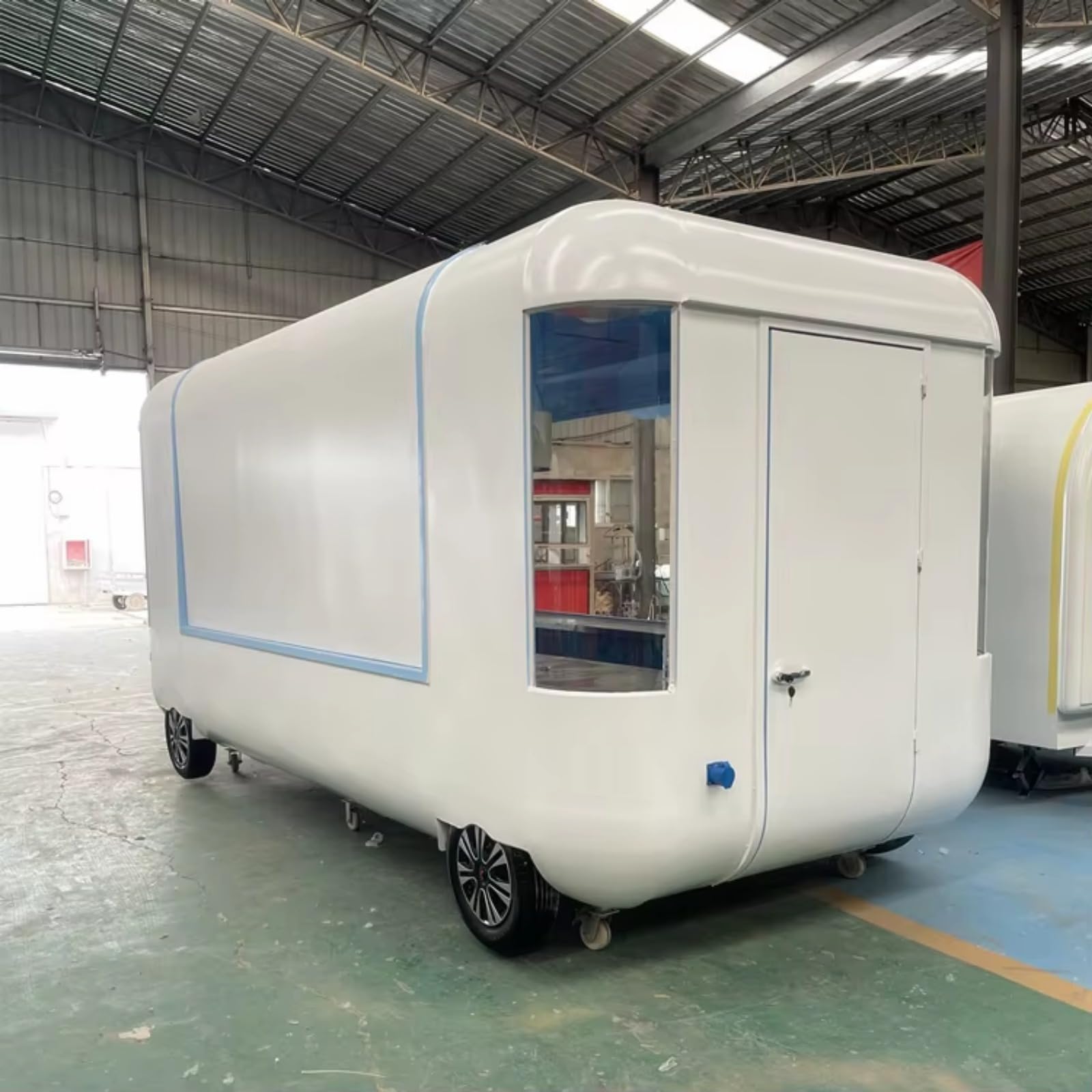 New Type Street Selling Coffee Van Catering Cart Burgers Fries Ice Cream Bus Truck Mobile Food Trailer with Full Kitchen