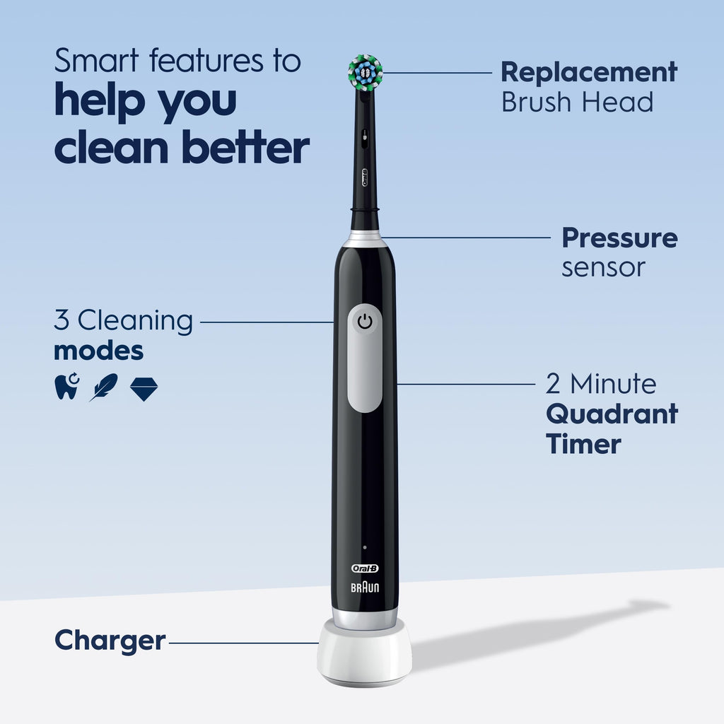 Oral-B Pro 500 Electric Toothbrush with (1) Brush Head, Rechargeable, Black