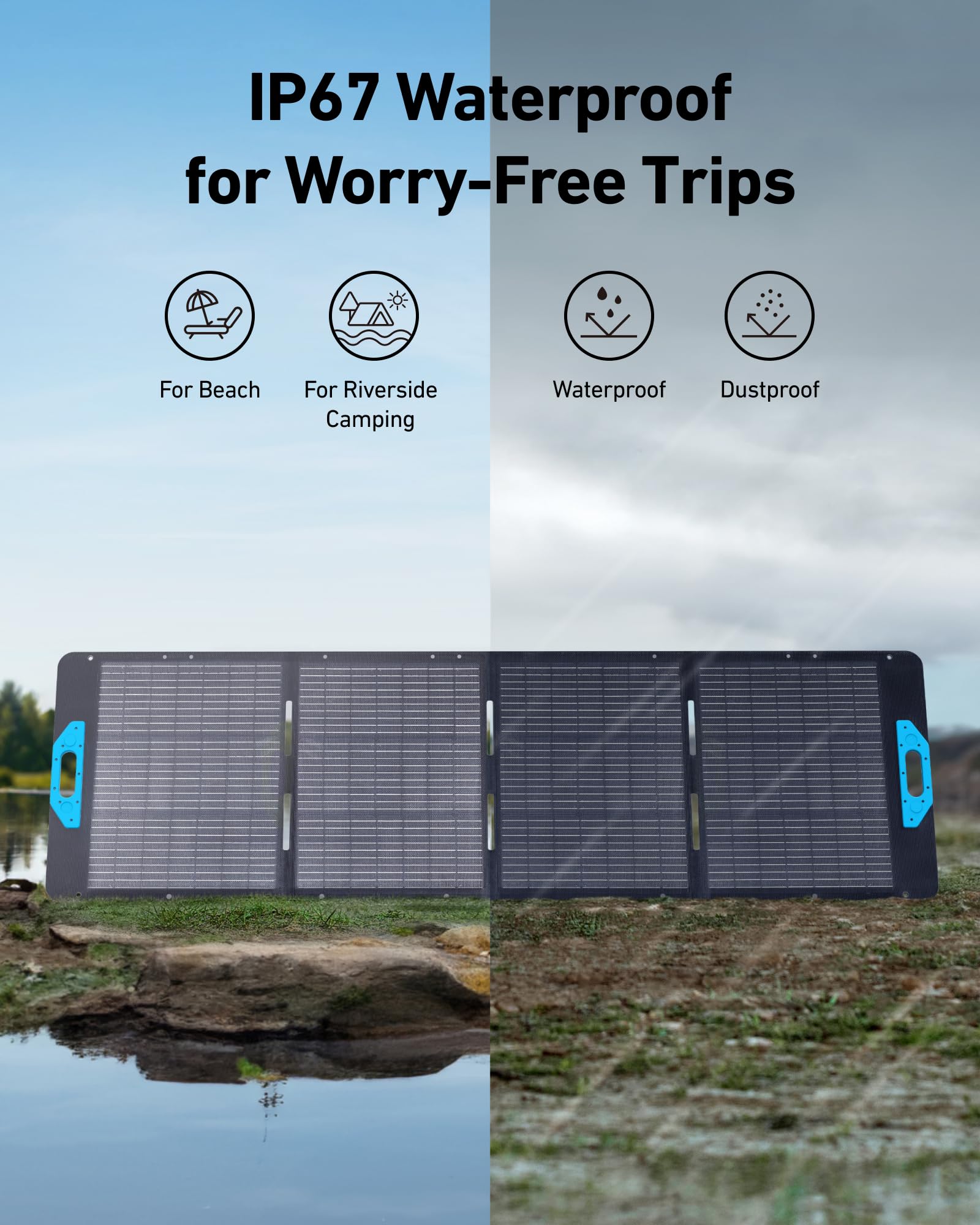 Anker SOLIX C1000 Portable Power Station with 200W Solar Panel, 1800W Solar Generator, 1056wh LFP (LiFePO4) Battery, 6 AC Outlets, Up to 2400W for Home, Power Outages, and Outdoor Camping